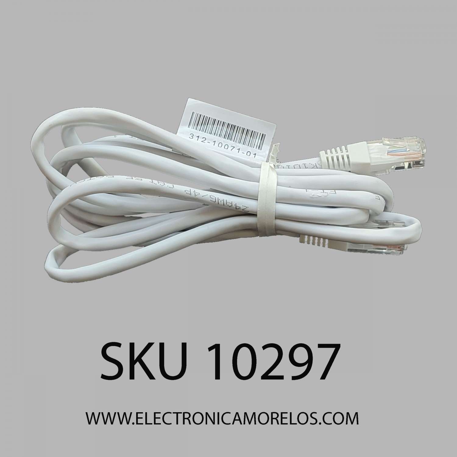 CABLE LAN PARA CONEXIÓN DE INTERNET / BLANCO / NEGRO / ( 2 METROS) / NUMERO DE PARTE 312-10071-01 / 312-50001-01 / 24AWG/4P CAT.5E / K0221K101V / K0221K101U / EN LA COMPRA POR MAYOREO MEJORAMOS EL PRECIO